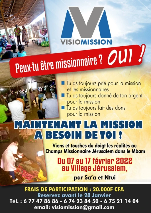Flyers, 2022, voyage missionnaire village Jérusalem