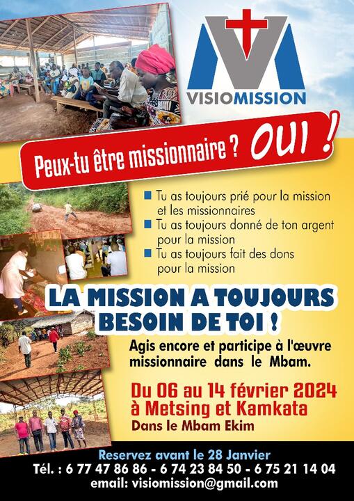Announcement of the 2024 mission trip Announcement of the 2024 mission trip
